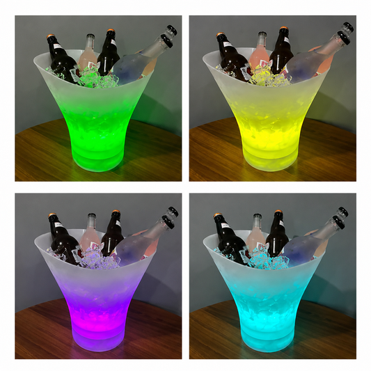 HIELERA CON LUZ Y PARLANTE BLUETOOTH